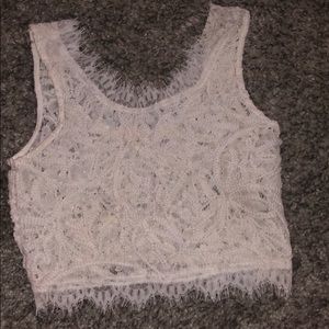 Lace crop top